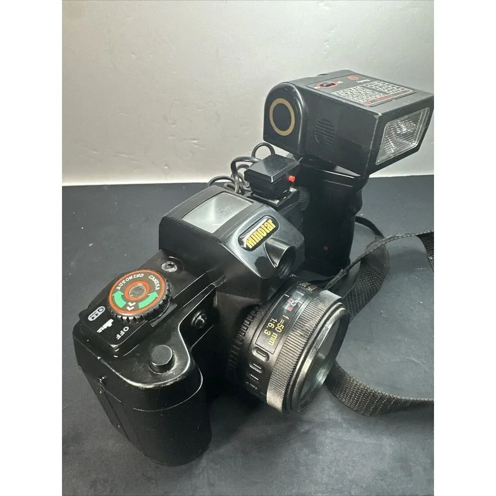 Minotar Focus Free Red Eye Reduction 35mm Motor Drive Camera Point And Shoot UNT